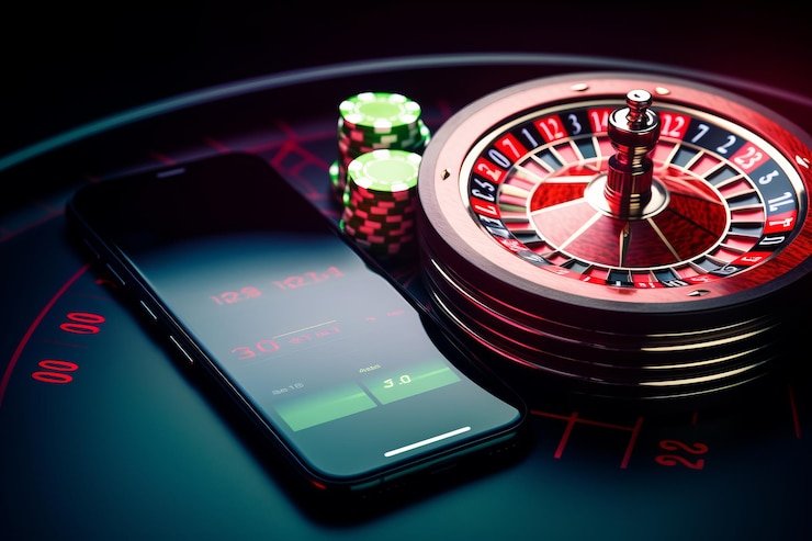 Layar live dealer baccarat di platform vcgames dengan multi-kamera studio